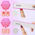 Nail Files for Acrylic Nails, 50pcs 80/80 Grit Bulk Reusable Coarse Square Jumbo Set, Manicure Tools
