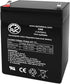 AJC Battery Compatible with DSC PowerSeries HS2032 12V 5Ah Alarm Battery