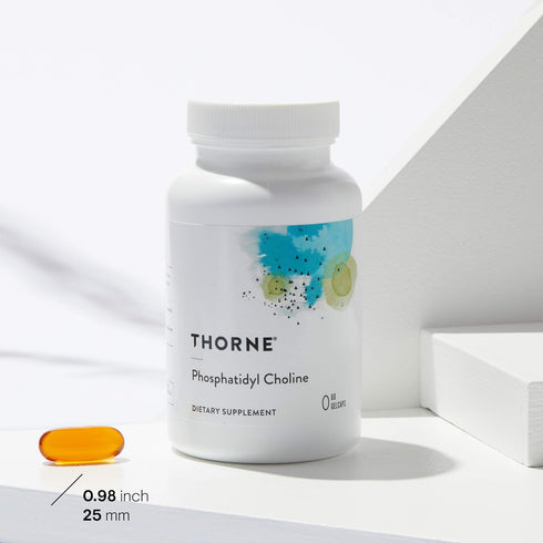 THORNE Phosphatidyl Choline - 60 Gelcaps, Phospholipid Complex for Cell Membrane Support