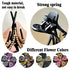 Yusier 4PCS Heart Style Ponytail Duckbill Clips, Flower Rhinestone Barrettes for Women, Sparkly Hair Clips