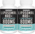 Liposomal NAD+ 800 mg with Trans-Resveratrol 300 mg, Max Absorption Supplement for Healthy Aging - 120 Softgels