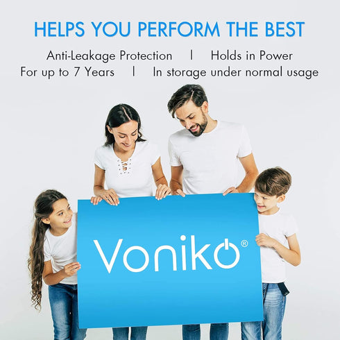 Voniko CR2025 3V 6 Pack 7 Lithium Batteries for Child Safety, Compatible with Remotes, Key Fobs, Watches, Calculators