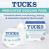 TUCKS Medicated Cooling Pads, 200 Count - Witch Hazel Pads for Sensitive Areas, Cleanse and Protect from Irritation