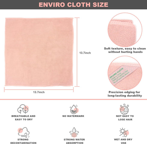 Enviro Reusable Cleaning Cloth, Basic Package for Home, Car, Restaurant, Bar, Hotel Office, Soft Material Protects