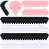 100 Pcs Soft Powder Puff Triangle Makeup Puffs for Loose Powder, Mineral Powder, Velour Cosmetic Foundation (Black,