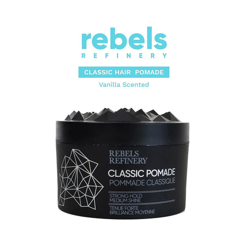REBELS REFINERY Classic Pomade for Men - Strong Hold and Medium Shine, 3.5 Oz