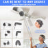 Microfiber Duster Kit 23pcs with 30 to 100 Inches Extension Pole and Extendable Window Squeegee, Washable and Bendable Feather Duster for Cleaning Ceiling Fans, High Ceilings, Cobwebs, Blinds by HLWDFLZ