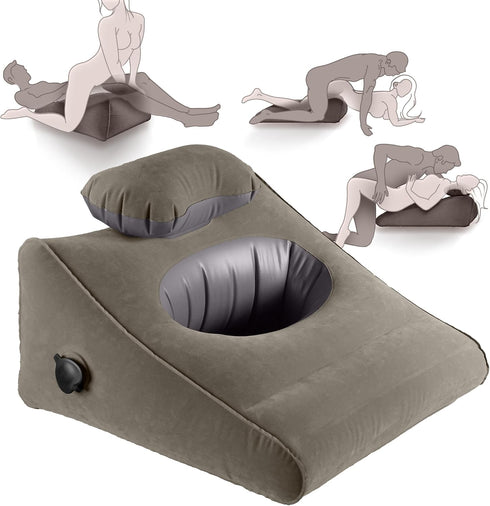 Sex Toys Adult Toys, Sex Pillow Position Cushion Triangle Inflatable Position Pillow,