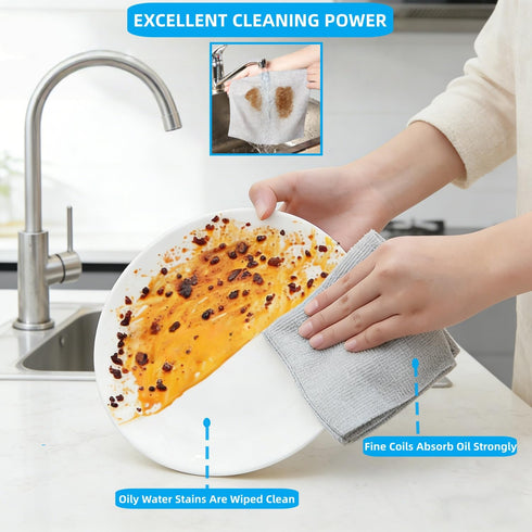 Kelvora 20Pcs Microfiber Cleaning Cloths, Ultra Absorbent, Lint Free, Streak Free, Non-Abrasive, Reusable Washable Rags