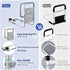 Xentrawave 350 LBS, Bed Rails for Elderly Adults, ASTM Approved Bed Assist Rail with Dual Non-Slip Handles for Easily