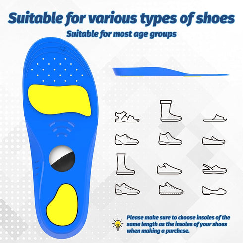 Tasege (Foot:8.7-9.4IN/Insole 9.2-9.8IN/M's 5-M's6/W's 6.5W's 7.5) Insoles for airtag Kids, Kids air-tag Shoe Insert