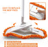 JEHONN Dust Mop for Floor Cleaning with 2 Washable Microfiber Pads, Dry Wet Flat Mop for Hardwood, Laminate, Tile