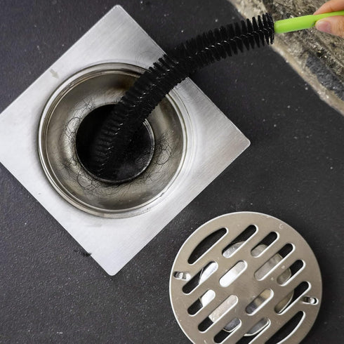 Sewer Drain Brush - Bendable Long Pipe Cleaners for Home Kitchen Sink, Shower & Bathtub Hair Clogs