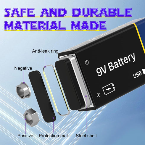 LCLEBM 9V -4 Packs Battery