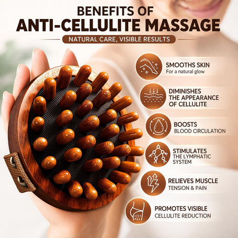 Lymphatic Drainage Massager & Anti Cellulite Massage Tool, Reduce Stretch Marks & Cellulite, Meridian Massage Body