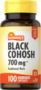 Black Cohosh 700mg Supplement, 100 Quick Release Capsules, Non-GMO and Gluten Free by Sundance