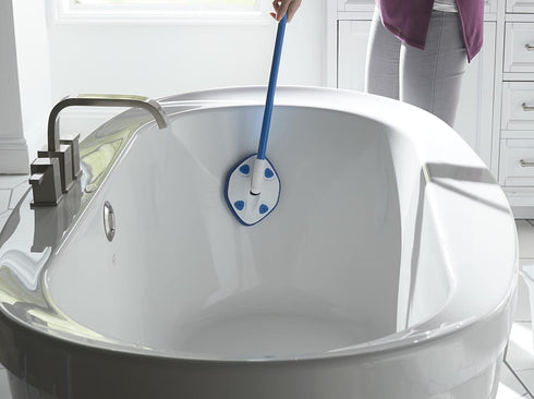 Clorox Extendable Tub and Tile Scrubber with Extra Pad for Efficient Cleaning