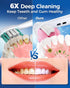 Rotating Electric Toothbrush for Adults, 8 Brush Heads (2 Types), 4 Modes, Rechargeable Power, 2 Min Smart Timer