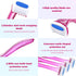 Honoson 30 Pieces Bikini Razors Trimmer for Women - Disposable Travel Accessories for Body Hair Removal (Light Blue,