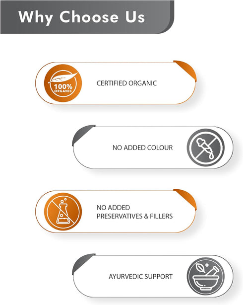 Just Jaivik 100% Organic Triphala Powder, 227 gm / 0.5 lb, Supports Immunity & Digestive Functions