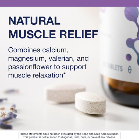 Metagenics MyoCalm, Muscle Support, Calcium & Magnesium Supplement with Passionflower Herb & Valerian Root, 60 Tablets