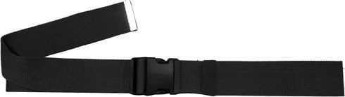 Gait Belt with Plastic Buckle by LiftAid - Transfer and Walking Aid with Belt Loop Holder, 60"L x 2"W (Black)