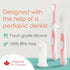Cherish Baby Care Baby Toothbrush & Toddler Toothbrush Set (0-2 Years), BPA-Free Safety-Tested Food-Grade Silicone