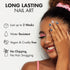 MOYOU LONDON Semi Cured Gel Nail Strips, 20 Pcs UV Gel Nail Wraps for Easy Salon-Quality Manicure