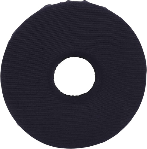 Sitting Cushion, Black Circular Shaped Wheelchair Nursing Bed Sore Pad for Pain Relief, Easy Cleaning Donut Pillow for