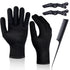 IKOCO Heat Proof Medium Glove Mitts - 2Pcs for Hair Styling with Flat Iron, Curling Wand, and Hot-Air Brushes