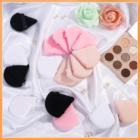 20pcs Triangle Powder Puff - Setting Powder Puff for Makeup, Face Puff Pads for Loose and Press Powder Applicator
