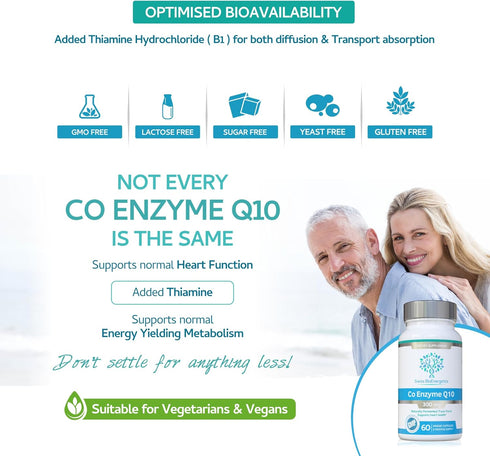 Co Enzyme Q10 CoQ10 300mg - 60 Capsules, Naturally Fermented