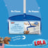 Lola Rola Giant Floor Lint Roller, 9" W x 3.5" Dia., Best Pet Hair Remover with 30 Large Adhesive Sheets