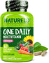 NATURELO One Daily Multivitamin for Women - Energy Support, Whole Food Supplement for Hair, Skin, Nails (60 Capsules,