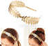 Leaf Branch Bridal Hair Crown Headbands, Gold