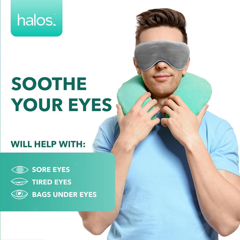 Microwave Activated Warm Eye Compress – Dry Eye Therapy Mask for Blepharitis & Stye Treatment, Moist Heat for Eyes