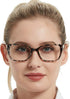 OCCI CHIARI Stylish Reading Glasses Women 1.0, 1.5, 2.0, 2.5, 3.0, 3.5, 4.0, 5.0, 6.0 (Leopard, 1.0)