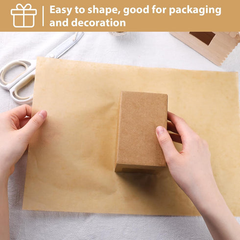 Koogel 330 Sheets Kraft Tissue Paper, 14 x 10 Inch Gift Wrapping Paper for Wedding, Birthday DIY Project