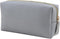 Leather Makeup Bag for Purse Travel, Portable Small Cosmetic Organizer for Women with Zipper
