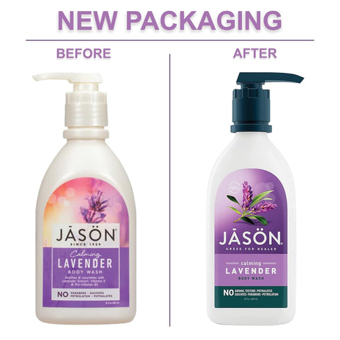 JASON Calming Lavender Body Wash, 30 Ounce Bottle