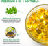 ZIXAOK 6000mg 2-in-1 Immune 120 Oregano Oil Softgels with Black Seed Oil - Support Supplement, High Potency Carvacrol