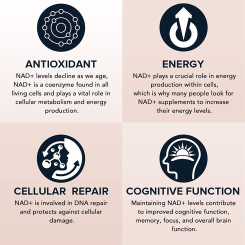 1600 mg Liposomal NAD Supplement - 98% Pure NAD+ for Aging Defense & Energy, 60 Softgels