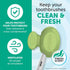 Steripod Clip-On Toothbrush Protector, Keeps Toothbrush Fresh and Clean, Fits Most Manual and Electric Toothbrushes, 4