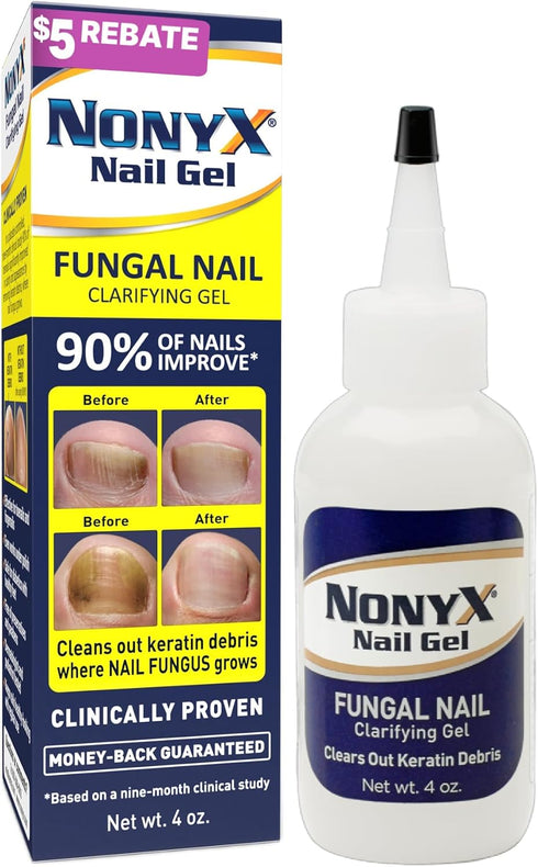 Nail Clarifying Gel, Clinically Proven for Discolored and Damaged Toenails, Effective Treatment