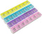 Weekly Pill Organizer - 4-Times-a-Day Pill Planner with Daily Morning, Noon, Evening & Night Compartments