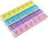 Weekly Pill Organizer - 4-Times-a-Day Pill Planner with Daily Morning, Noon, Evening & Night Compartments