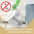 Magesh 2.6 Gallon Trash Bags, Strong Leakage-Free Small Garbage Bags, 100 Clear Bags for Bathroom, Office, Kitchen