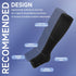 bropite Open Toe Compression Socks for Men & Women, 2 Pairs of 15-20 mmhg Knee High Stockings for Circulation Support