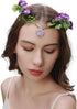 Vivivalue Flower Crown Headband for Women - Floral Halo Girl Flower Headpiece for Wedding Party Photos