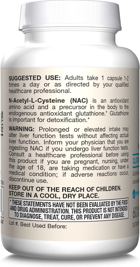 Jarrow Formulas N-A-C 500 mg, Antioxidant Support for Liver Health, 60 Veggie Capsules